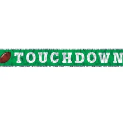 Football Touchdown Metallic Fringed Banner, 5ft | 1ct
