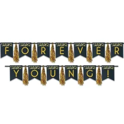 Forever Young Tassel Banner 9' | 2pcs