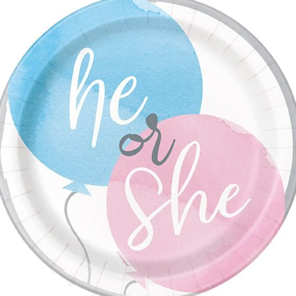 Gender Reveal Party Plate 7in | 8ct
