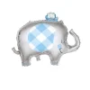 Giant Floral Blue Elephant Mylar Foil Balloon 29" | 1ct