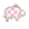 Giant Floral Pink Elephant Mylar Foil Balloon 29" | 1ct