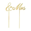 Gold & Mrs. Cake Topper | 2pc