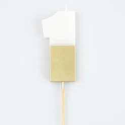 Gold Dipped #1 Candle | 1ct
