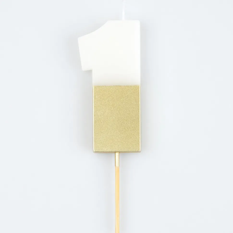Gold Dipped #1 Candle | 1ct