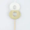 Gold Dipped #8 Candle | 1ct