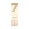 Gold Glitter Number Cake Topper Party Pick No. 7