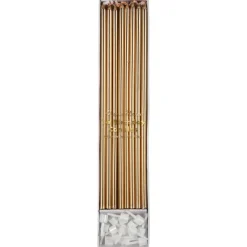 Gold Long Candles | 16ct