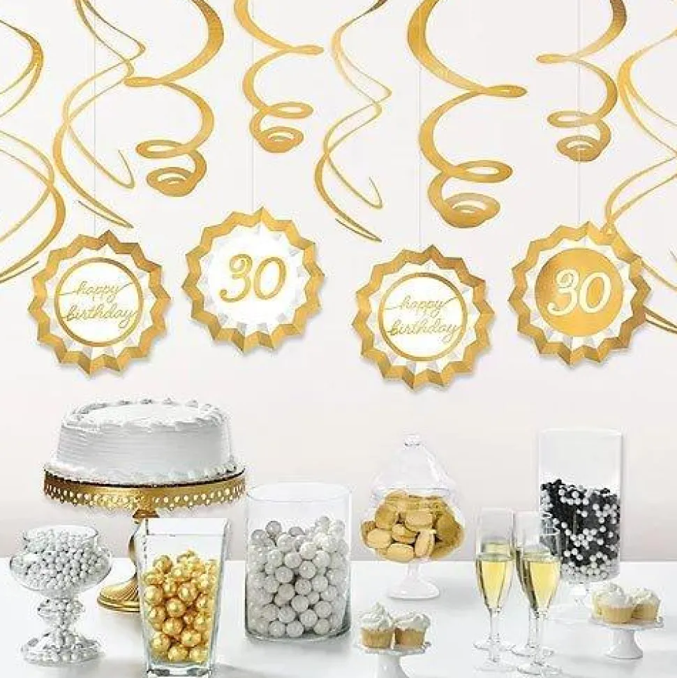 Golden Age 30th Birthday Swirl Decorating Kit | 1ct