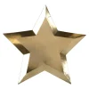 Gold Foil Star Plates | 8ct