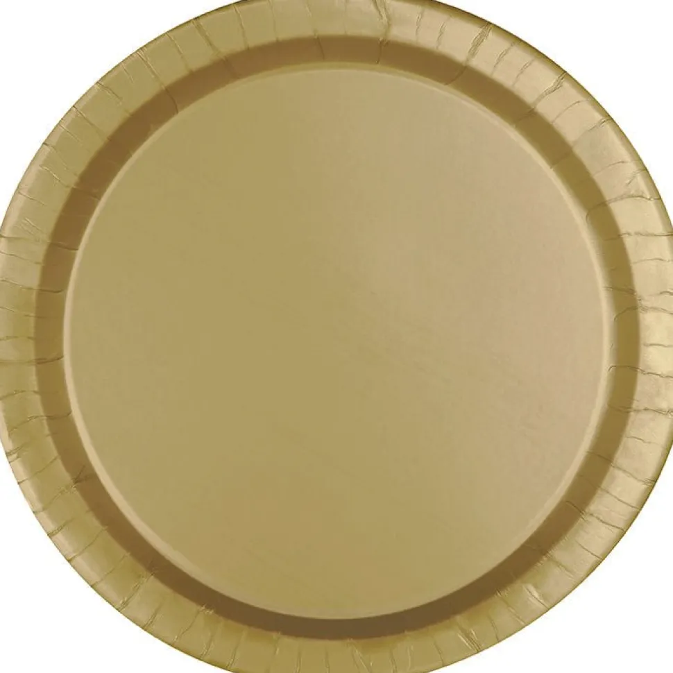 Gold Paper Plate 10in | 50ct
