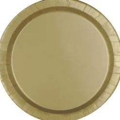 Gold Paper Plates 7" | 50ct