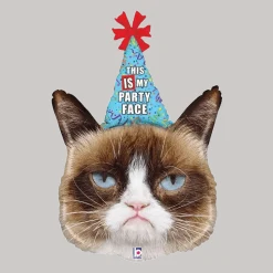 Grumpy Cat Birthday Supershape Mylar Balloon 36" | 1 ct