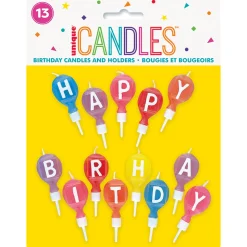 Happy Birthday Balloon Candles | 13ct