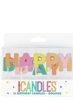 Happy Birthday Letter Candles | 13ct