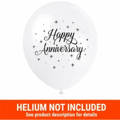 Happy Anniversary Latex Balloon Pack 12in | 8ct