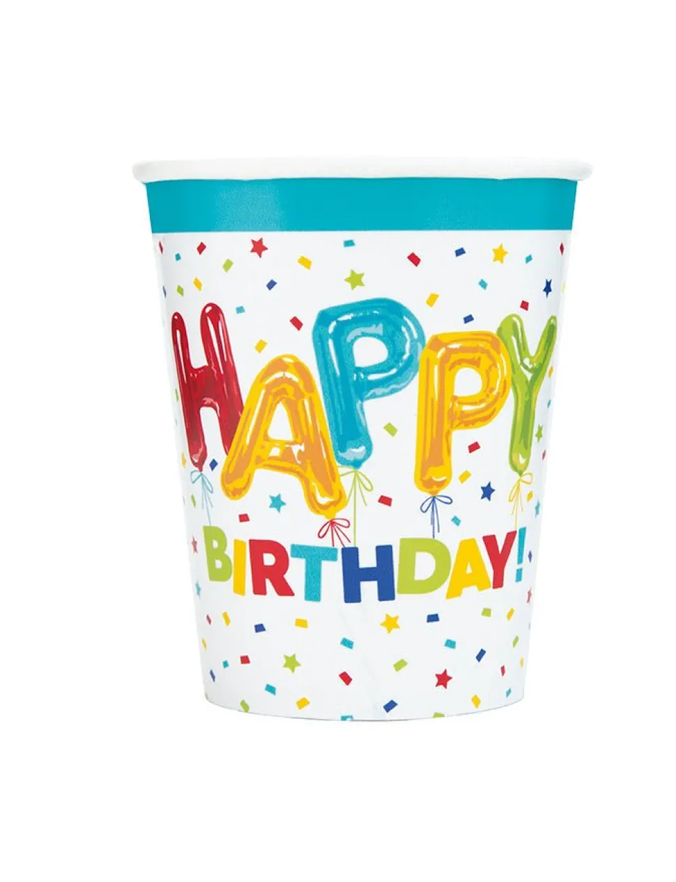 Happy Birthday Balloon Cup 9oz | 8ct