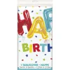 Happy Birthday Balloon Plastic Tablecover | 1ct
