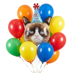 Happy Birthday Grumpy Cat Bouquet | 15pc