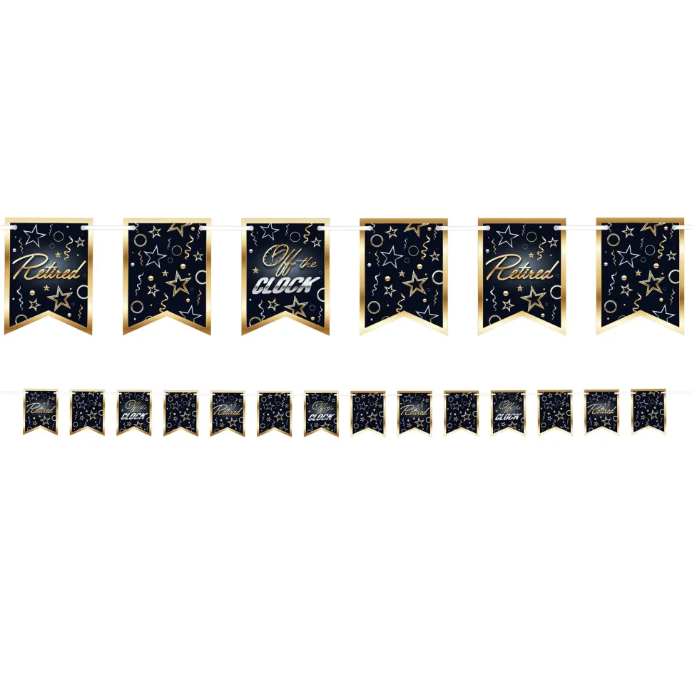 Happy Retirement "Off The Clock" Banner | 1ct