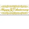 Happy 50th Anniversary Gold Banner, 21'' x 5' | 1 ct
