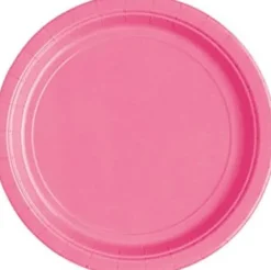 Hot Pink Paper Plates 10" | 50ct