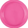Hot Pink Plastic Plate 10in | 50ct
