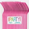Hot Pink Premium Forks | 50ct