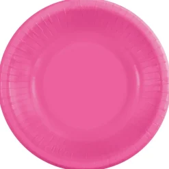 Hot Pink & White Paper Bowls | 20ct