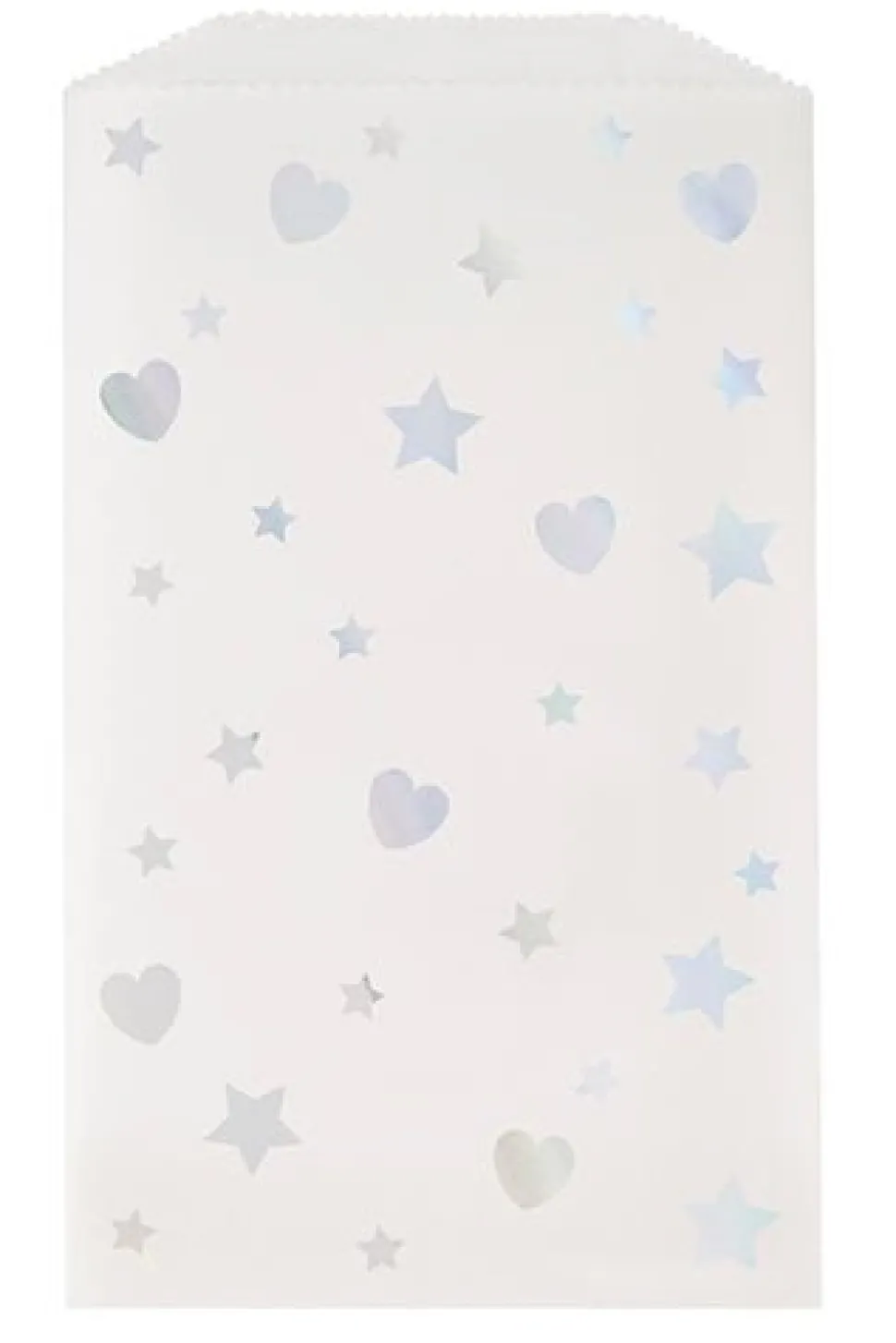 Iridescent Heart & Star Unicorn Treat Bag | 8ct