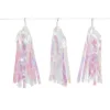 Iridescent Tassel Unicorn Garland 9ft | 1ct