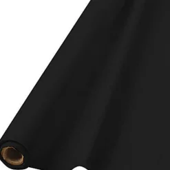 Jet Black Plastic Tablecover Roll 100'x40" | 1ct
