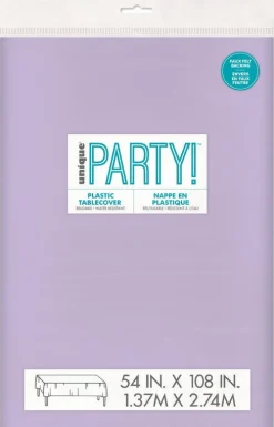 Lavender Flannel Back Table Cover – 54 in x 108 in | 1ct