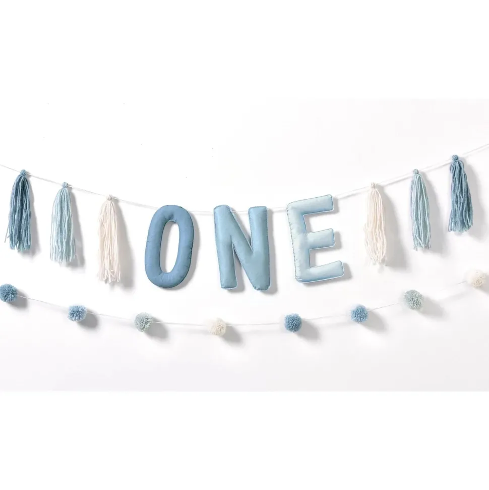 Little Mister One-derful First Birthday Plush Banner Kit | 2 pcs