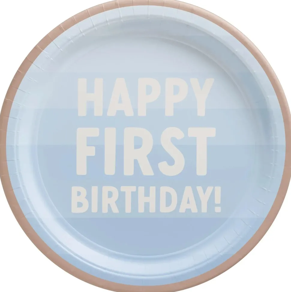 Little Mister One-derful First Birthday Round Plates, 7" | 8 ct