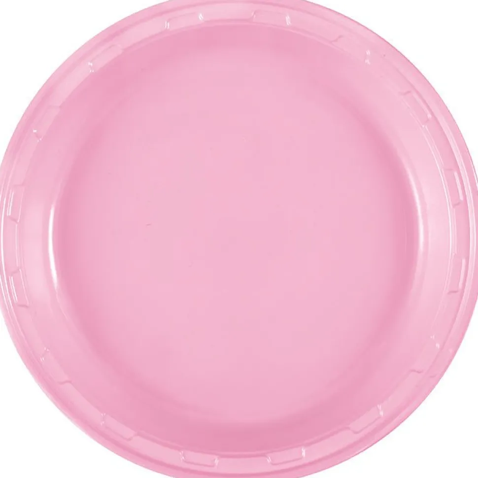 Lovely Pink Plastic Plate 10in | 50ct