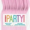 Lovely Pink Premium Plastic Spoons | 50ct