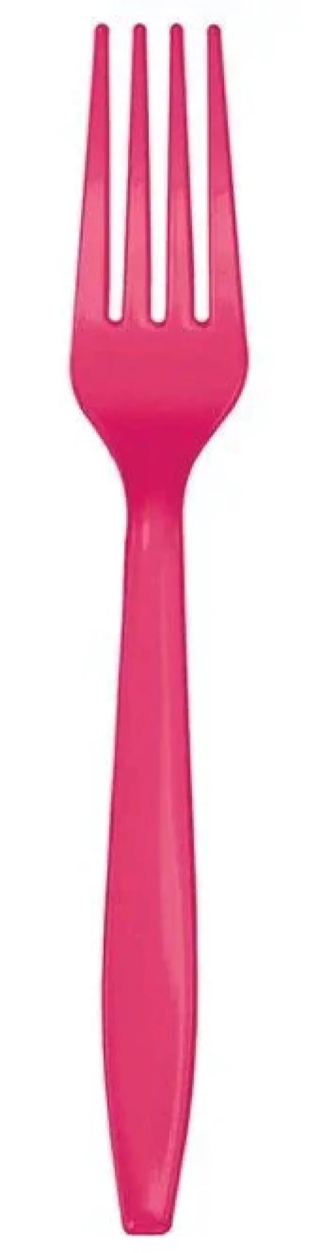 Magenta Plastic Forks 7.5" | 24ct