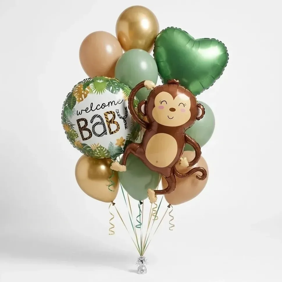 Mamma's Little Monkey Balloon Bouquet | 14pc
