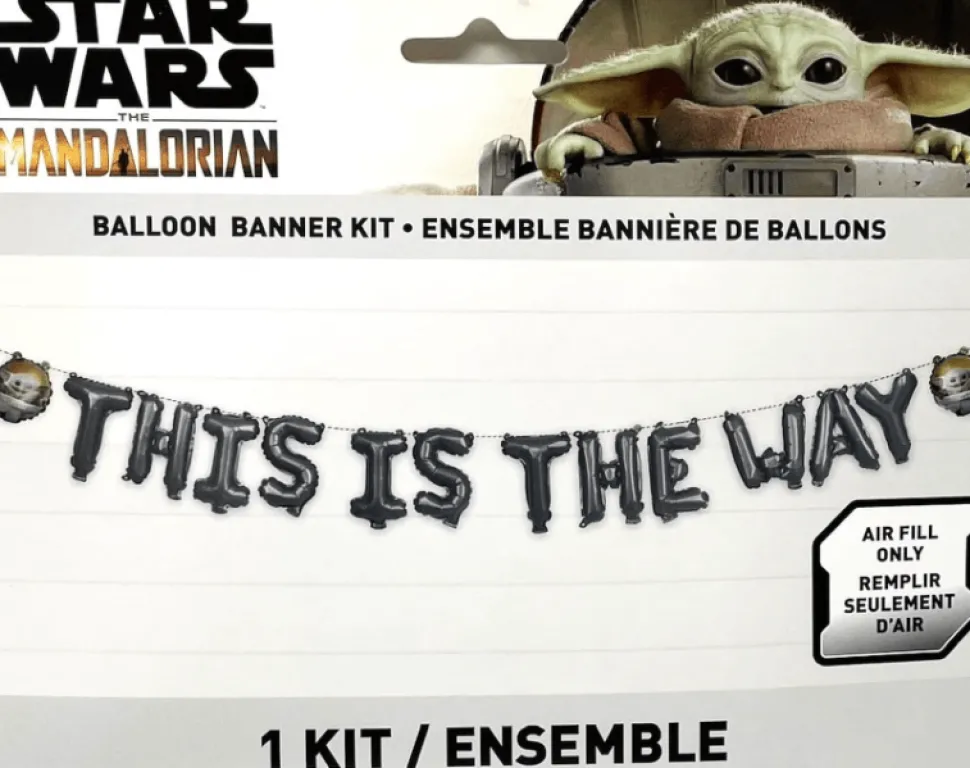 Mandalorian Balloon Banner | 1ct