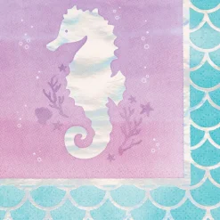 Mermaid Shine Beverage Napkin | 16ct