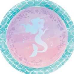 Mermaid Shine Paper Plate 9in | 8ct