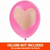 Metallic Gold Heart Latex Balloon Pack 12in | 6ct