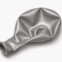 Metallic Silver, 11" Latex Single Balloon | Does Not Include Helium