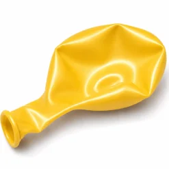 Metallic Yellow, 11" Latex Single Balloon | Does Not Include Helium