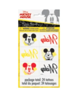 Mickey Mouse Temporary Tattoos | 24ct