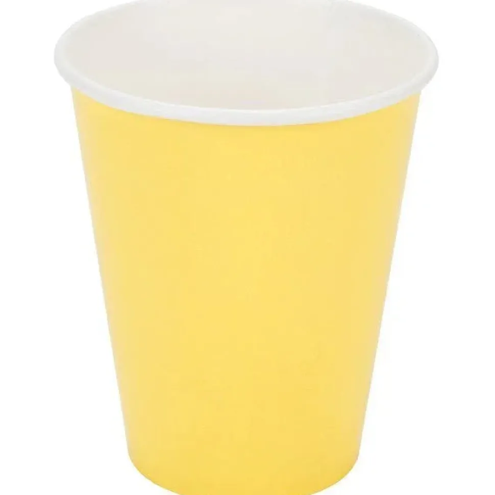 Mimosa Yellow Paper Cups 9oz | 24ct