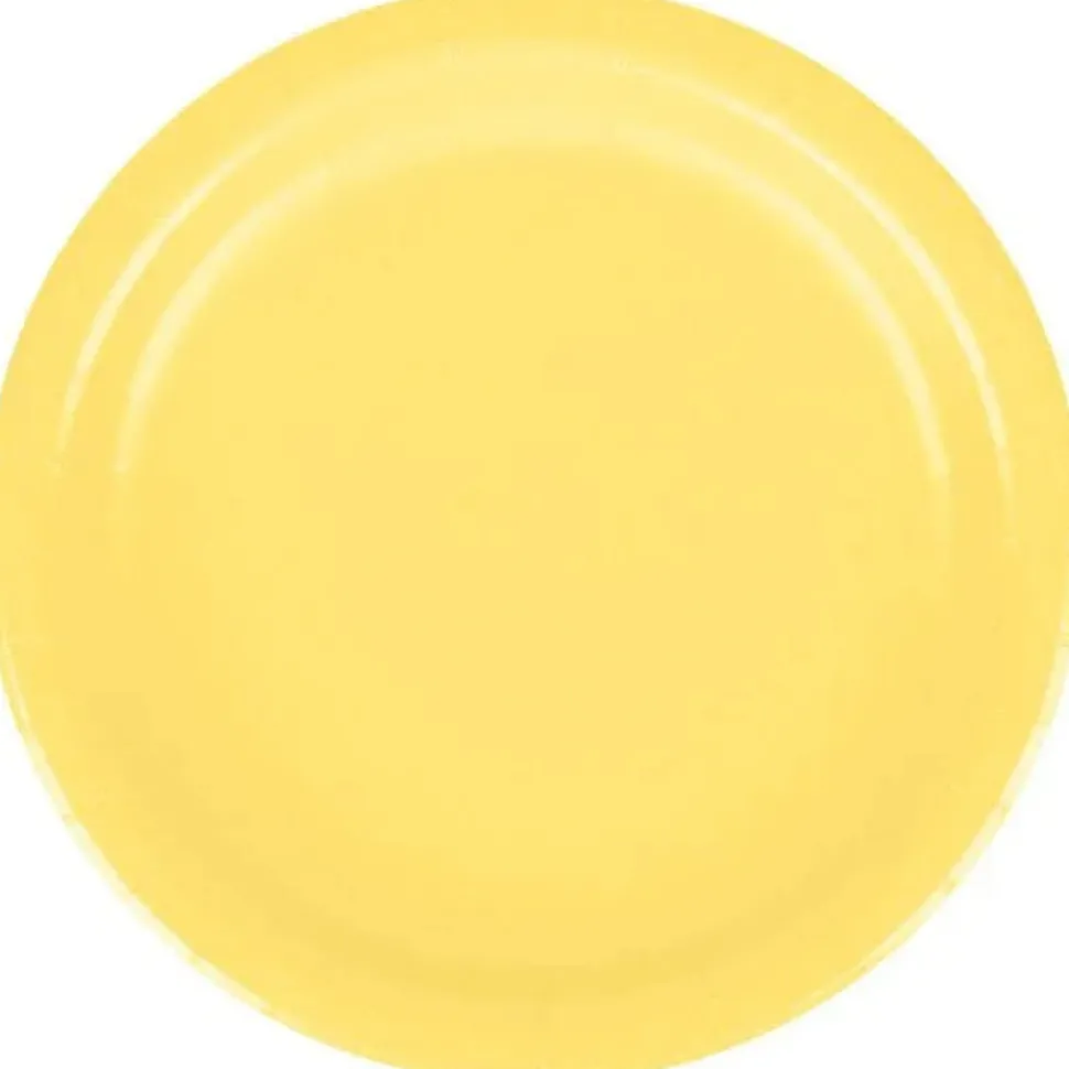 Mimosa Yellow Round Paper Plates 7" | 24ct