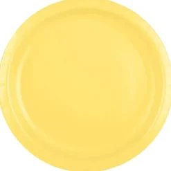 Mimosa Yellow Round Paper Plates 10" | 24ct