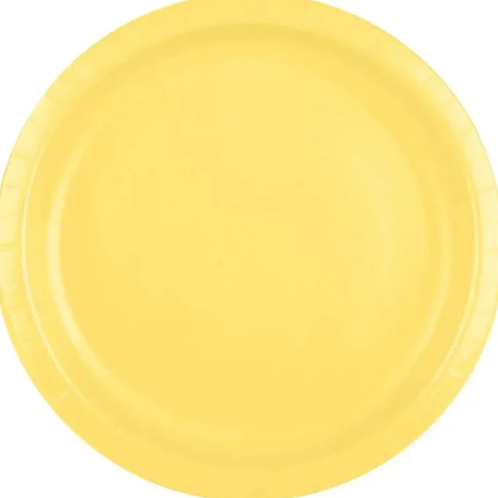 Mimosa Yellow Round Paper Plates 10" | 24ct
