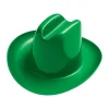 Miniature Plastic Cowboy Hats - Green | 3ct